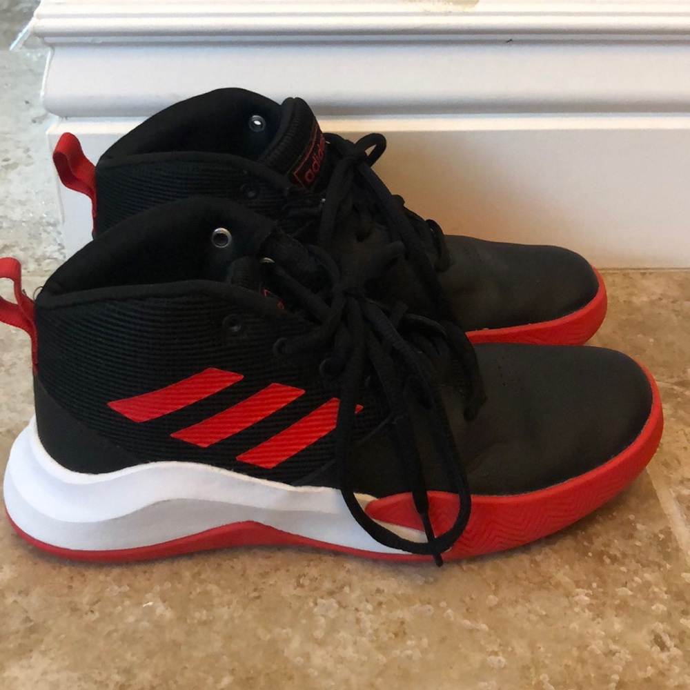 Adidas basketball shoes.